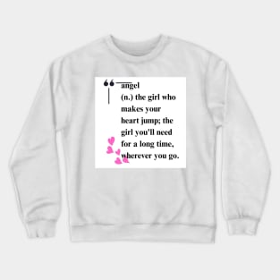 Angel Typographic Girls t-shirt Crewneck Sweatshirt